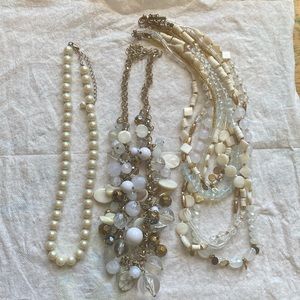 Pearl necklaces